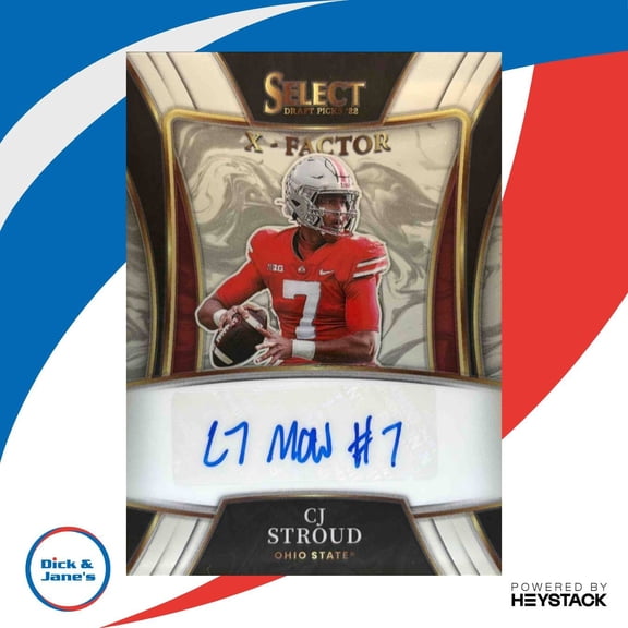 Panini Select Draft Picks X-CJS C.J. Stroud Ohio State Buckeyes X Factor Signatures Silver Prizm Auto Football Card