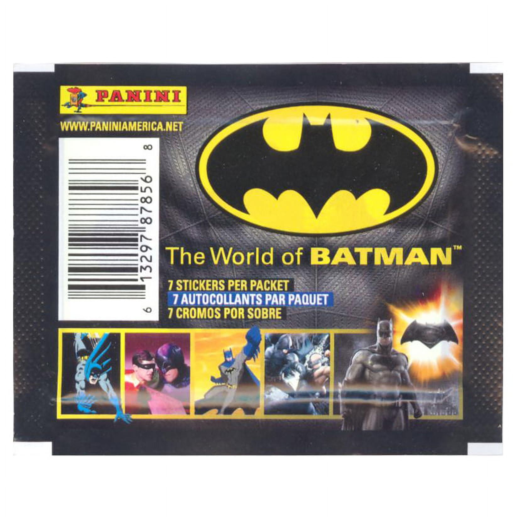 Panini - The World of Batman Sticker Collection - PACK (7 stickers)