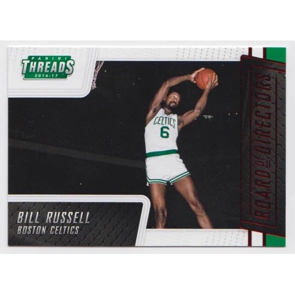 Panini Threads Board of Directors Red Bill Russell #9 Parallel Insert Basketball Card Boston Celtics NBA Basketball Trading Card
