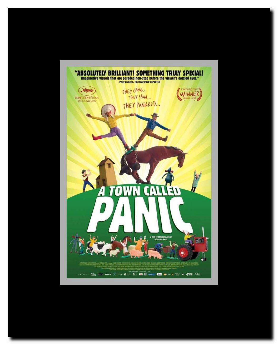 Panique au village Framed Movie Poster