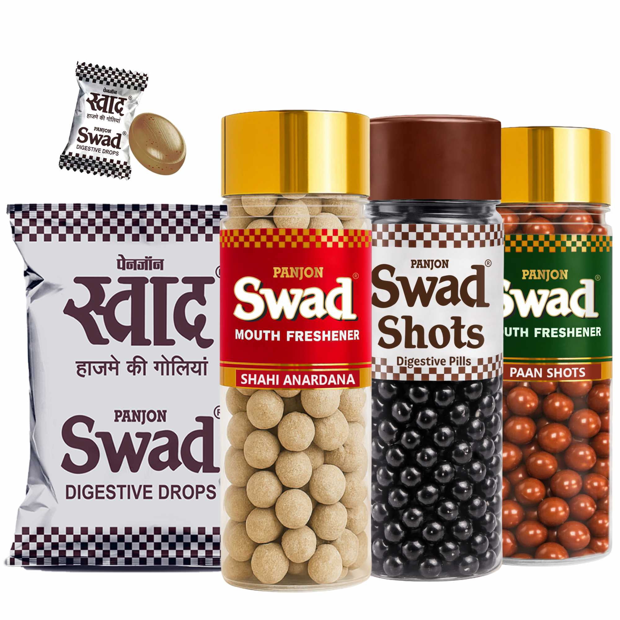 Panjon Swad Digestive Candy Pouch (25 Pieces) – Anardana, Digestive ...