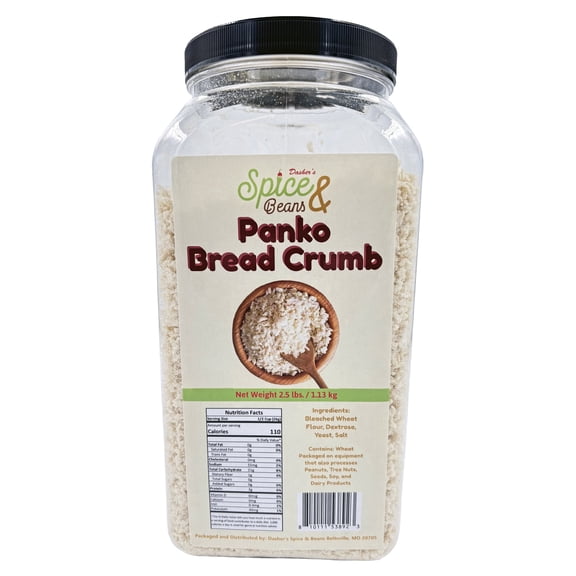 Panko Bread Crumbs | Japanese Style | By Dasher's Spice & Beans | 2.5 lbs.