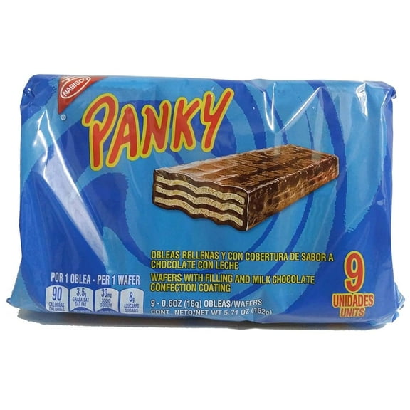 Panky Chocolate-Covered Wafer Cookies with Vanilla Cream - 9Pack x (18g/0.63oz Each)