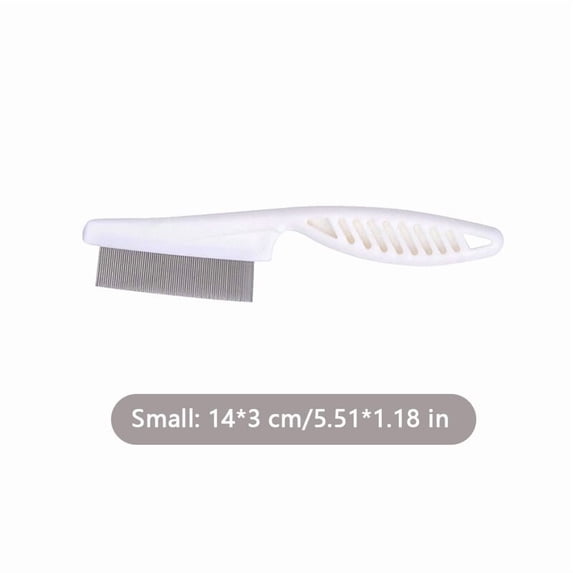 Panliya is beautiful Flea Comb Dog Cat Hair Removal Brush Stainless Steel Dense Teeth Inline Comb Portable Pet Universal Grooming Cleaning Supplies