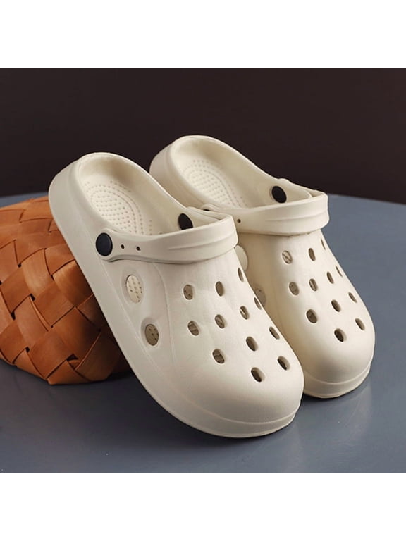 Mens Summer Beach Sandals Unisex Casual Garden Clogs Outdoor Wide Toe Cross Sandals for Ladies Non Slip House Shower Slippers