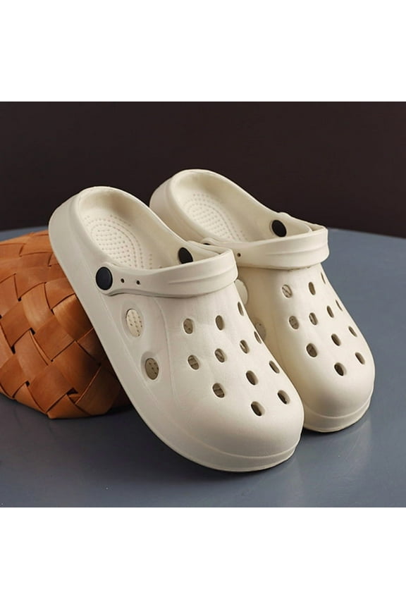 Mens Summer Beach Sandals Unisex Casual Garden Clogs Outdoor Wide Toe Cross Sandals for Ladies Non Slip House Shower Slippers