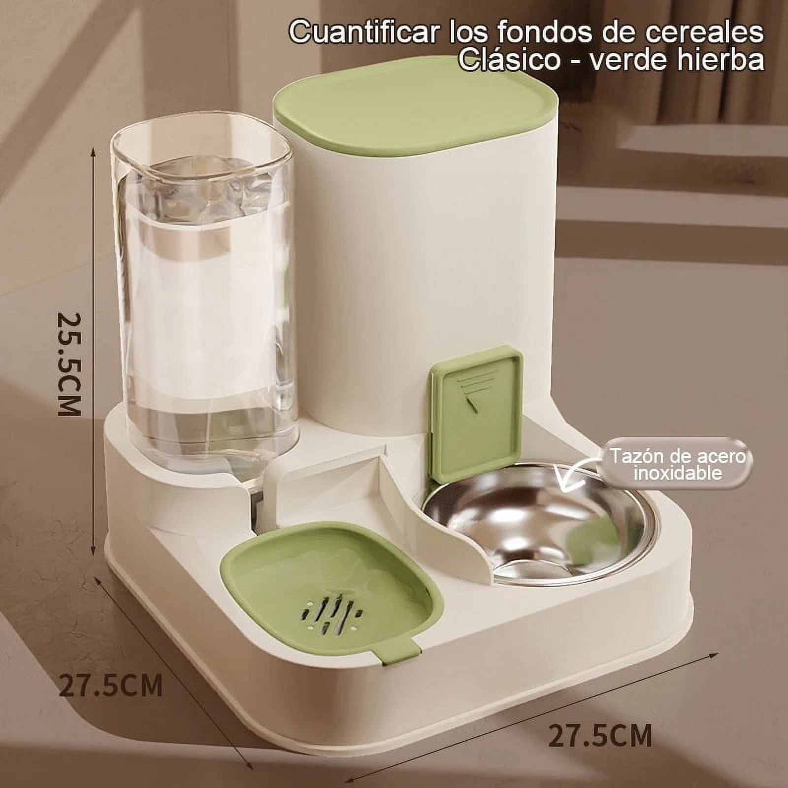 Panliya is beautiful Pet Cat Automatic Feeder Drinking Water Large Capacity Water Dispenser Dry Wet Separation Food Container Pet Supplies