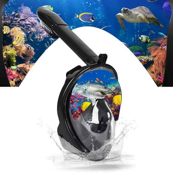 Panliya is beautiful Professional Snorkeling Diving Mask Underwater Scuba Full Face Snorkel Mask Anti Fog Goggles for Adult Swimming Equipment