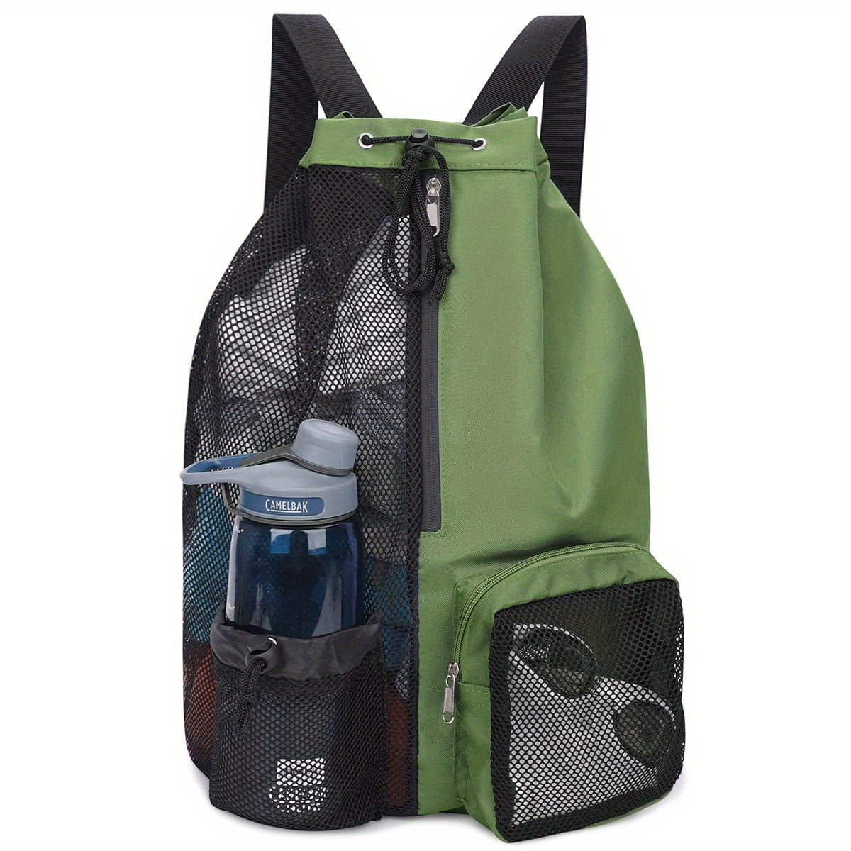 Panliya is beautiful Swim bag Net drawstring backpack with wet pocket beach backpack swimming, gym, and workout gear storage bag01