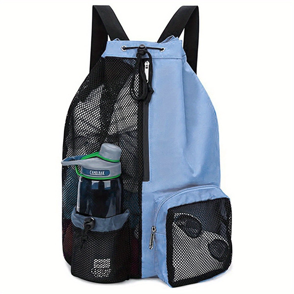 Panliya is beautiful Swim bag Net drawstring backpack with wet pocket beach backpack swimming, gym, and workout gear storage bag01