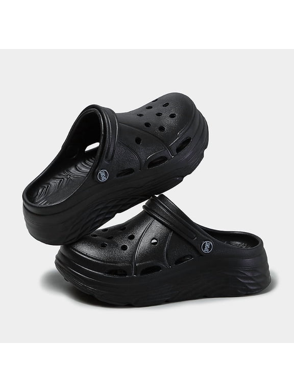 Women's Fashion Platform Sandals Summer 2025 Thick Sole Soft Eva Clogs Garden Shoes for Women Hollow Out Non Slip Beach Sandals