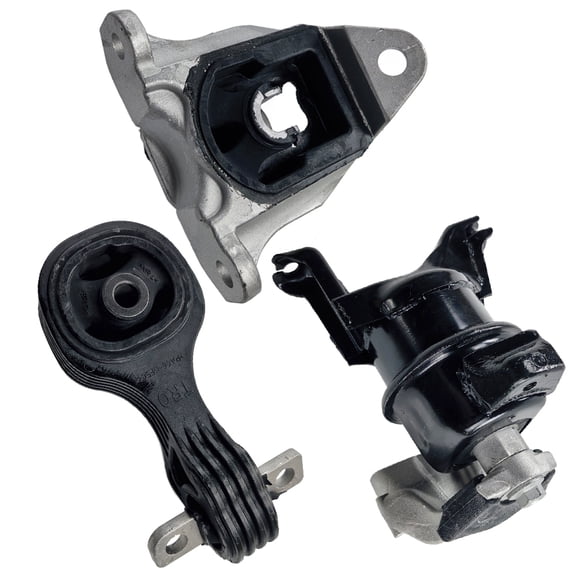 Panlongic For 14-15 Honda Civic 1.8L Auto Engine & Transmission Mounts 3-Piece Set New Engine Motor & Trans Mount Set Fits 2014-2015 Honda Civic 1.8L AT