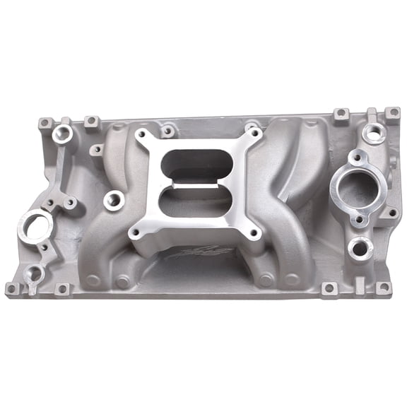 Panlongic Dual Plane Satin Carb Aluminum Intake Manifold for Chevy SBC 1996-02 V8 305 350