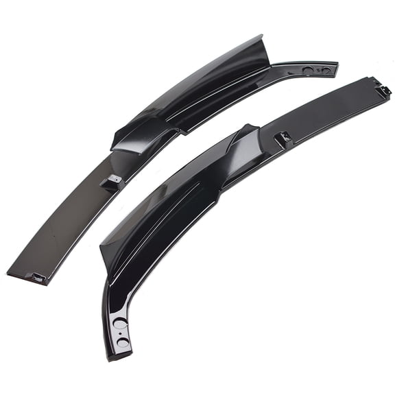 Panlongic Fits 2012-2018 BMW F30 3 Series M Sport Front Bumper Lip Splitter Gloss Black