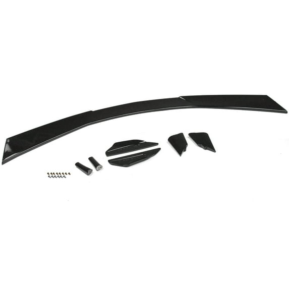 Panlongic Rear Trunk Lid High Wing Spoiler Kit Gloss Black For 20-Up Chevy Corvette C8