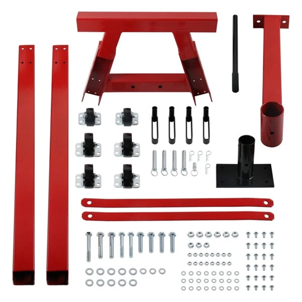 Panlongic Red Engine Stand, 2000 LBS Capacity Steel Construction 360° Swivel Universal Fit for Engine Repair & Maintenance