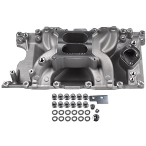 Panlongic Small Block Dual Plane Intake Manifold for Chrysler LA 318 340 360 V8 5.2L 5.9L