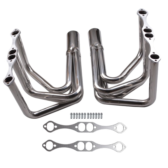 Panlongic Stainless Steel Exhaust Headers Fits For Small Block Chevy Sprint Roadster SBC V8