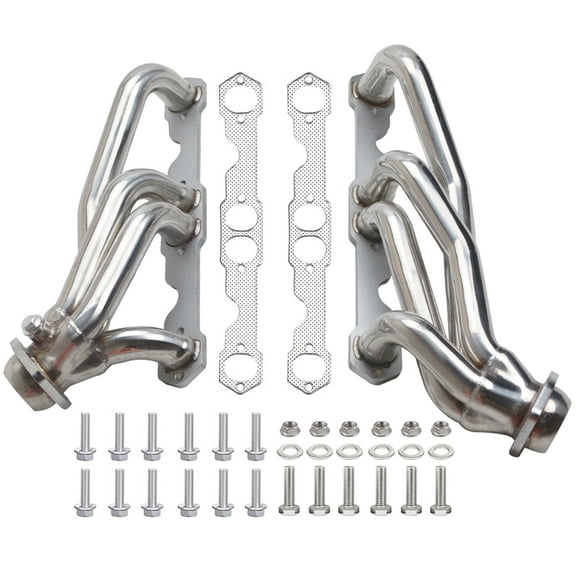 Panlongic Stainless Steel Exhaust Headers Truck Fits For Chevy GMC 88-97 5.0L/5.7L 305 350 V8