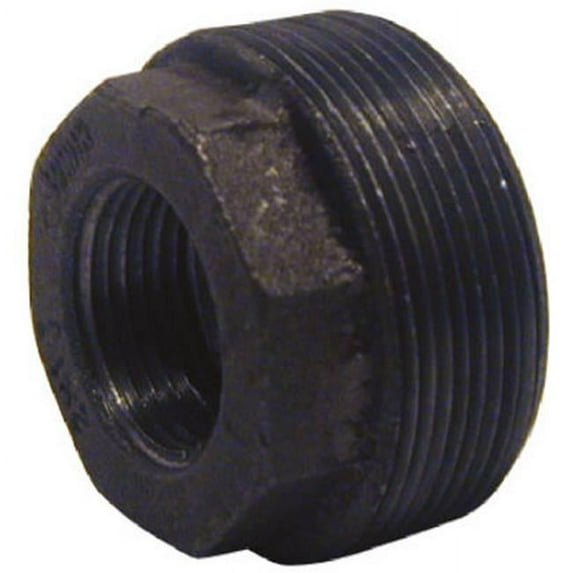 Pannext Fittings B-BUS1005 1 x 0.5 in. Black Hex Bushing - Black - 1 x 1/2 in.