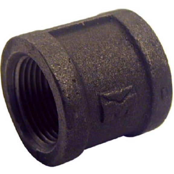 Pannext Fittings B-CPL07 0.75 in. Black Right Hand Coupling
