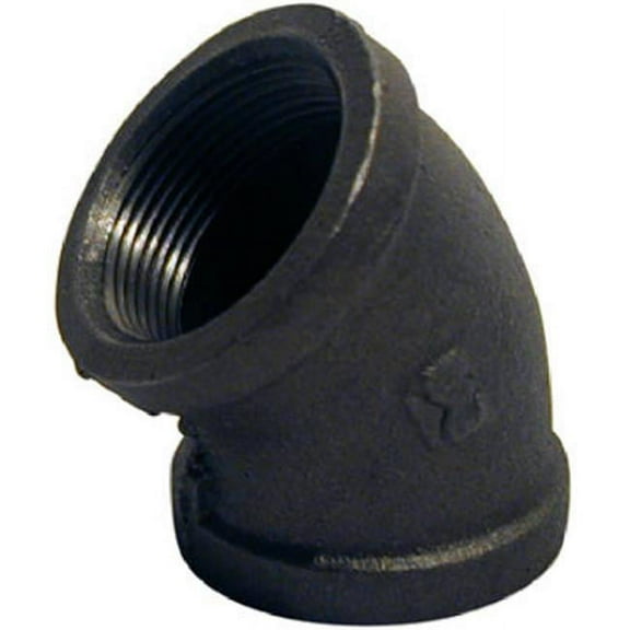 Pannext Fittings B-L4507 0.75 in. Black 45 Degree Equal Elbow