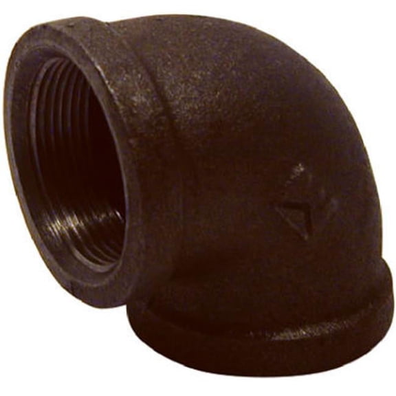 Pannext Fittings B-L9005 0.5 in. Black 90 Degree Equal Elbow - Black - 0.5 in.