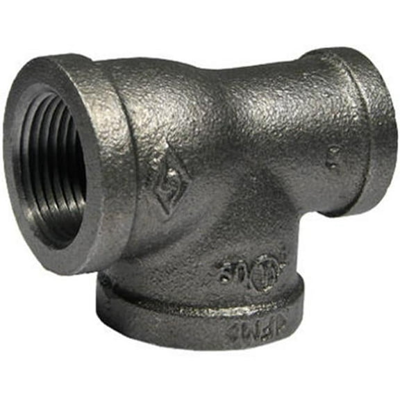 Pannext Fittings B-RT3100710 Black Reducing Tee - 1 x 0.75 x 1 in.