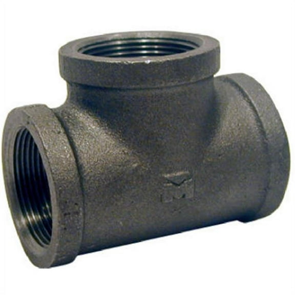 Pannext Fittings B-TEE12 Black Equal Tee - 1.25 in.
