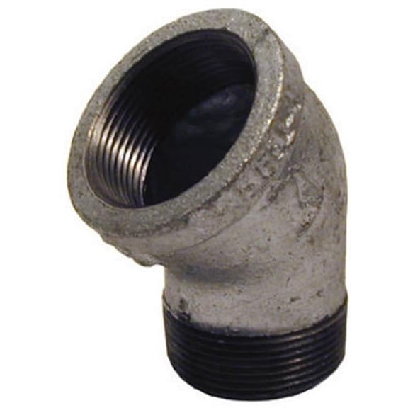 Pannext Fittings G-S4512 1.25 in. Galvanized Street Elbow 45 Degree