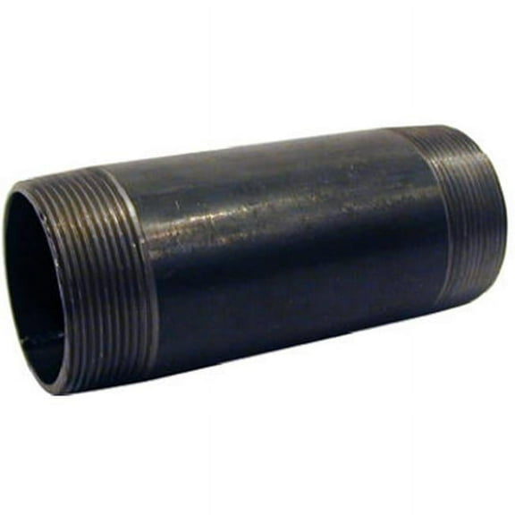 Pannext Fittings NB-10120 1 x 12 in. Black Nipple - Black - 1 x 12 in.