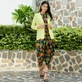 thumbnail image 1 of Pannkh Women's Owl Printed Jumpsuit with Embroidered Shrug, 1 of 10