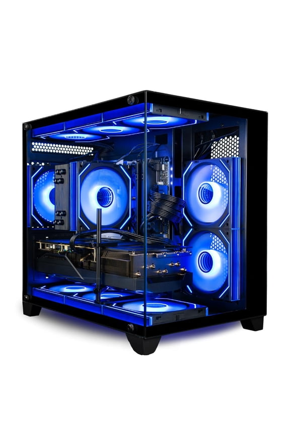 Panorama Radeon RX 9070 XT Gaming PC Desktop - AMD Ryzen 7 9800X3D Processor, 32GB DDR5 RAM, 2TB NVMe Gen4 M.2 SSD, WiFi 6E, HDMI, Windows 11 Pro - Best 2025 RGB Prebuilt Tower Computer for Gamers