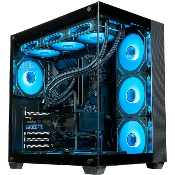 Panorama RTX 5090 Gaming Desktop PC - AMD Ryzen 9 9900X, 96GB DDR5 5600 RAM, 2x2TB NVMe Gen4 SSD, WiFi 6E + BT 5.4, HDMI, RJ45, Windows 11 Pro - Best 2025 RGB Prebuilt Tower Computer for Gamers