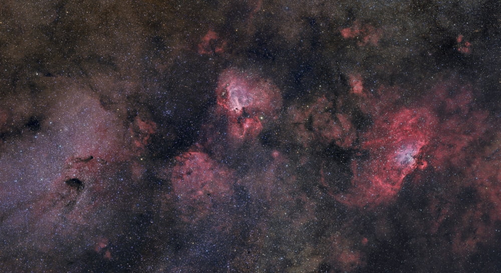 Panorama near the Sagittarius region of our Milky Way galaxy Canvas Art - John DavisStocktrek Images (39 x 21)