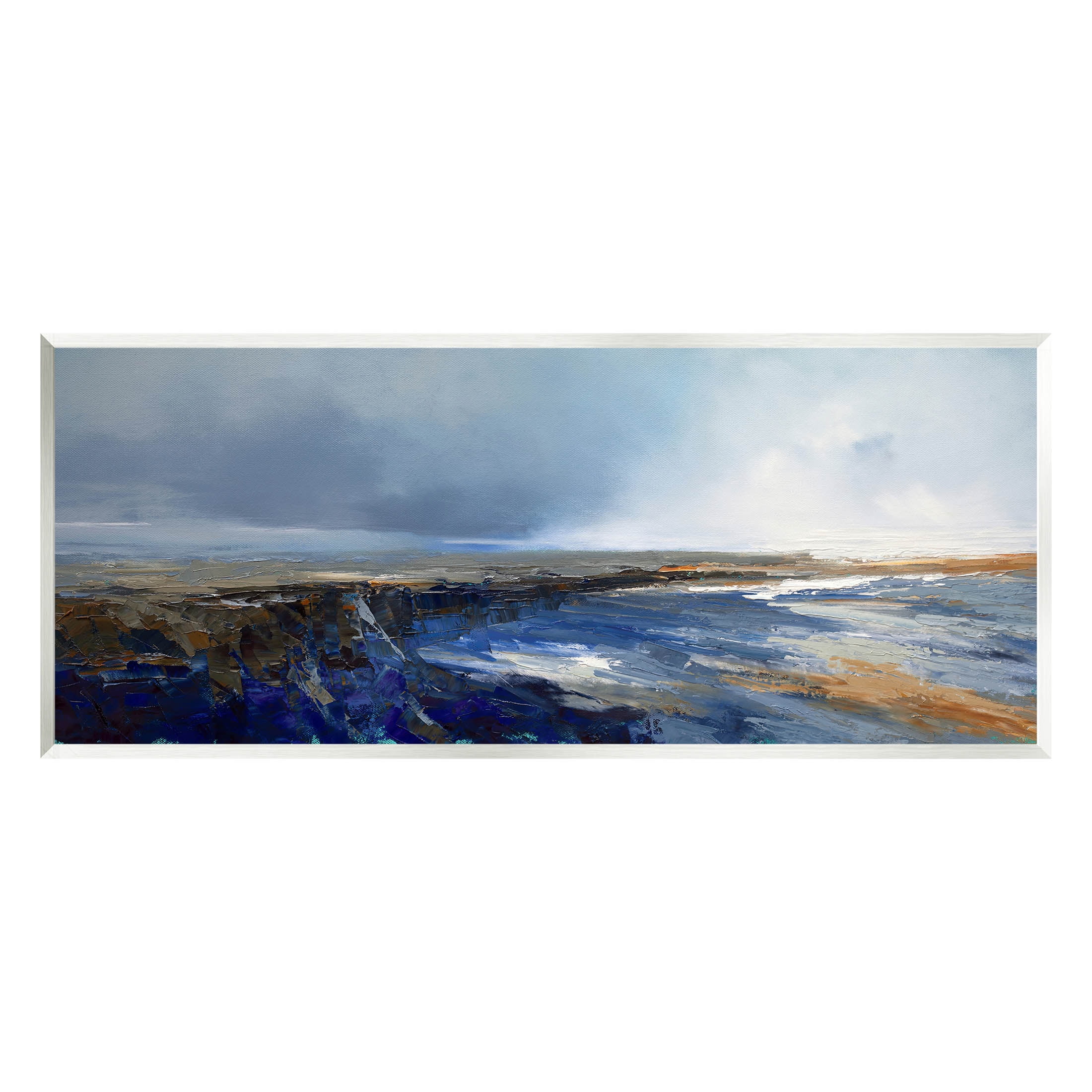 Panoramic Cloudy Sea Landscape Abstract Painting Unframed Art Print Wall Art
