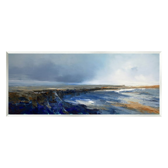 Panoramic Cloudy Sea Landscape Abstract Painting Unframed Art Print Wall Art