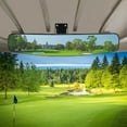 thumbnail image 1 of Panoramic Convex Golf Cart Mirror for EZGO, Club Car, Yamaha, Golf Cart Rear View Mirror, 1 of 7