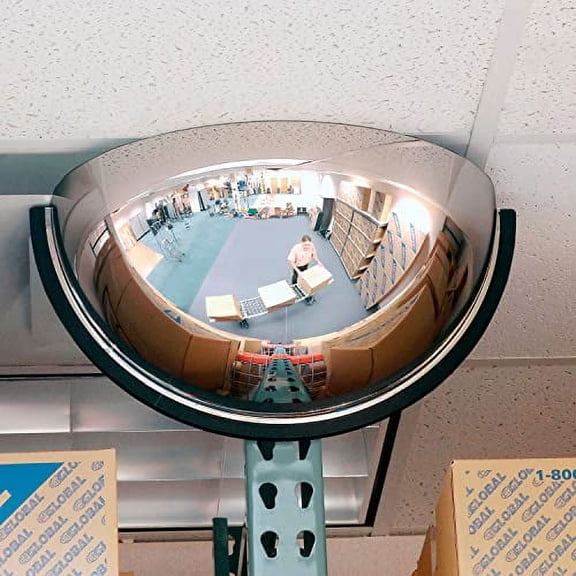 Panoramic Dome Mirror - Half Dome - Acrylic - 32"$$Safety & Emergency