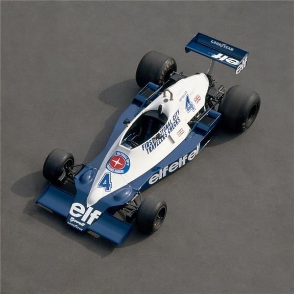 Panoramic Images  1978 Tyrrell-Cosworth 30 Lt. F1 Single Seat Racing Car Driven by Patrick Depailler. Country of Origin United Kingdom Poster Print, 12 x 12