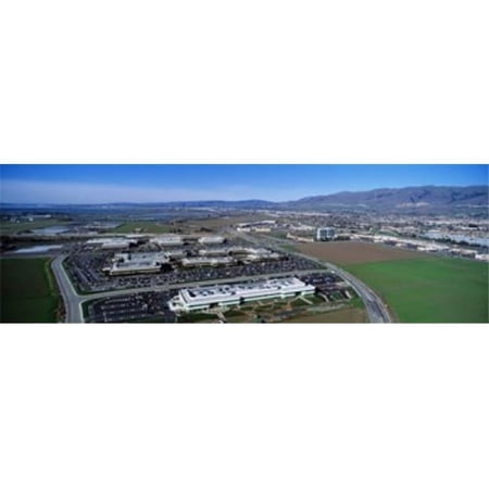 Panoramic Images Aerial View Silicon Valley Business Campus San Jose California USA Poster Print by Panoramic Images - 36 x 12