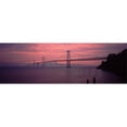 thumbnail image 1 of Panoramic Images PPI63618L Bridge across a sea  Bay Bridge  San Francisco  California  USA Poster Print by Panoramic Images - 36 x 12, 1 of 1