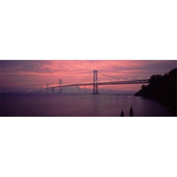 Panoramic Images PPI63618L Bridge across a sea Bay Bridge San Francisco California USA Poster Print by Panoramic Images - 36 x 12