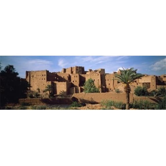 Panoramic Images PPI45118L Buildings in a village Ait Benhaddou Ouarzazate Marrakesh Morocco Poster Print by Panoramic Images - 36 x 12