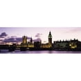 thumbnail image 1 of Panoramic Images PPI108207L Buildings lit up at dusk  Big Ben  Houses of Parliament  Thames River  City Of Westminster  London  England Poster Print by Panoramic Images - 36 x 12, 1 of 1