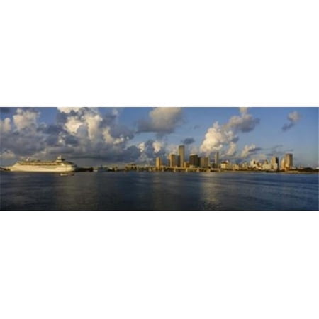 Panoramic Images Cruise ship docked at a harbor Miami Florida USA Poster Print by Panoramic Images