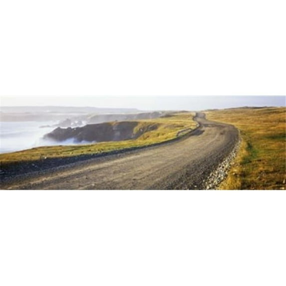 Panoramic Images Dirt road passing through a landscape Cape Bonavista Newfoundland Newfoundland and Labrador Canada Poster Print by Panoramic Images - 36 x 12