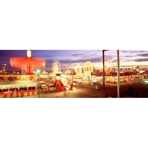 Ferris wheel in an amusement park, Arizona State Fair, Phoenix, Arizona, USA Poster Print (36 x 12)