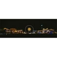 thumbnail image 1 of Panoramic Images  Ferris wheel and neon signs lit up at night in an amusement park Oktoberfest Munich Germany Poster Print by Panoramic Images - 36 x 12, 1 of 1