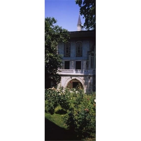 Panoramic Images Formal garden in front of a building Baghdad Pavilion Topkapi Palace Istanbul Turkey Poster Print by Panoramic Images - 12 x 36